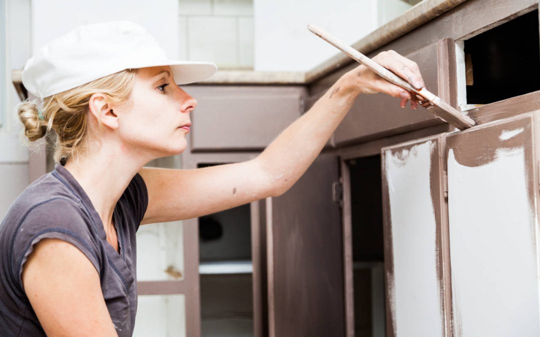 Hiring a pro to paint the kitchen cabinets